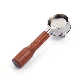 Yozcoffee Portafiltro Breville senza fondo 54 mm con manico in noce per serie 8 — foto del prodotto