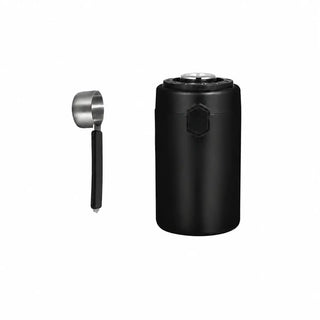Yozcoffee Contenitore ermetico per caffè 600 ml in acciaio inox 304 con igrometro, nero/crema — foto del prodotto