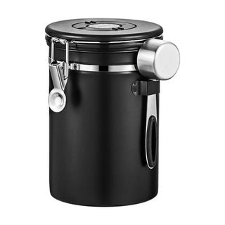 Yozcoffee Contenitore ermetico per caffè 1,5-2,8 L in acciaio inox 304 con valvola unidirezionale — foto del prodotto