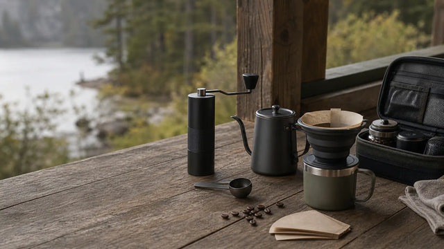 Kit pour-over portatile per viaggi e campeggio