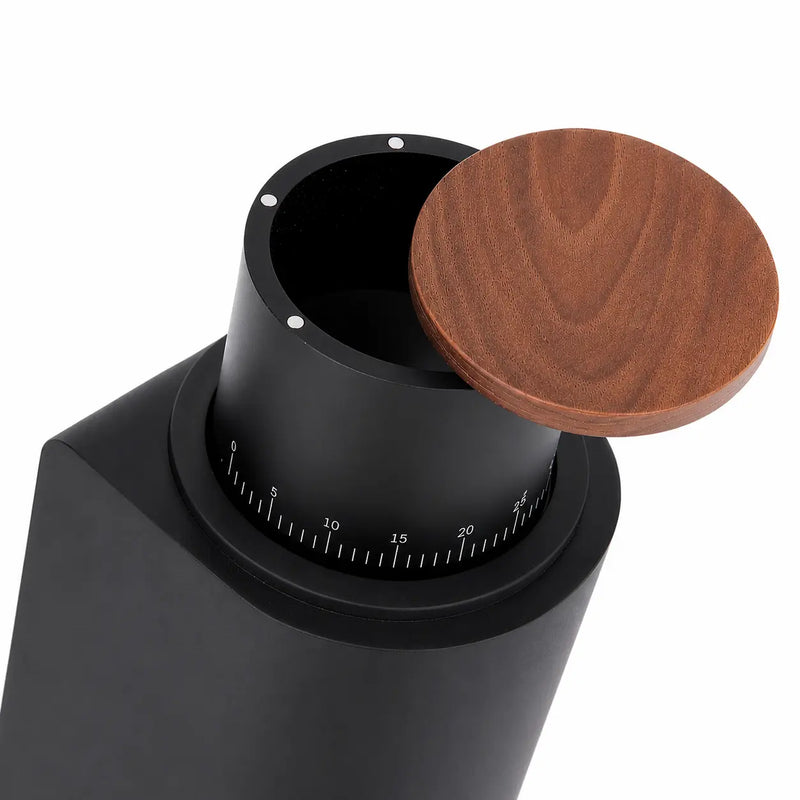 Electric Burr Coffee Grinder  40 Settings Steel Burr & Wood Lid - immagine del prodotto