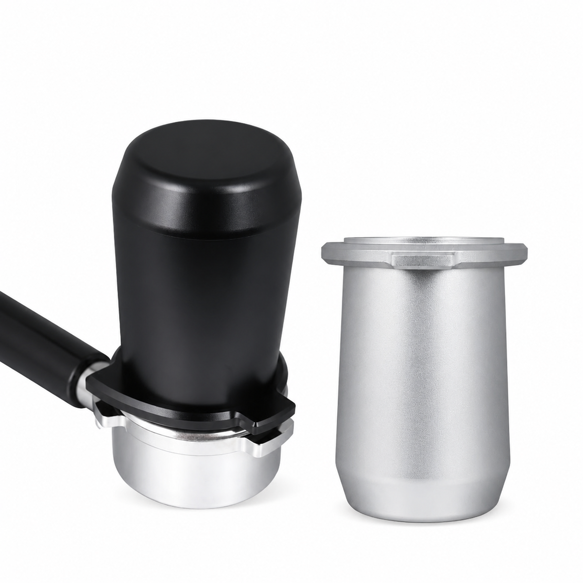 Yozcoffee Bicchiere dosatore Breville per espresso 54 mm in alluminio, nero/argento - immagine del prodotto
