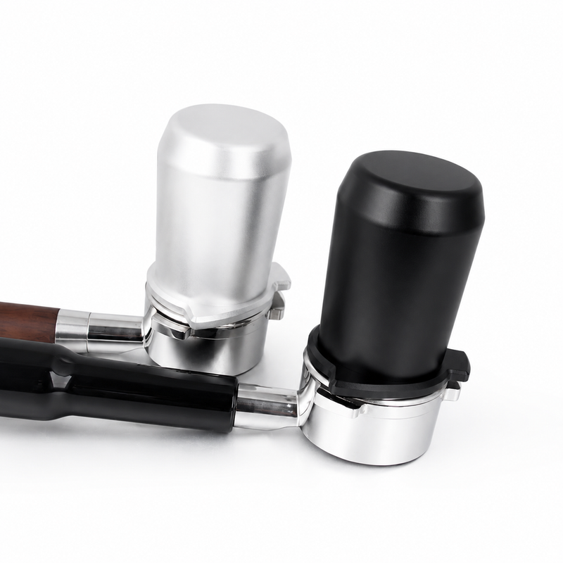 Yozcoffee Bicchiere dosatore Breville per espresso 54 mm in alluminio, nero/argento - immagine del prodotto