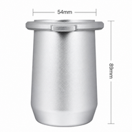 Yozcoffee Bicchiere dosatore Breville per espresso 54 mm in alluminio, nero/argento - miniatura 5