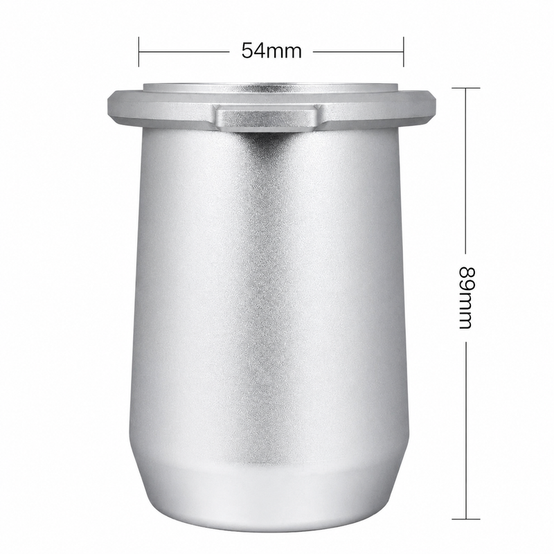 Yozcoffee Bicchiere dosatore Breville per espresso 54 mm in alluminio, nero/argento - immagine del prodotto