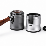Yozcoffee Supporto regolabile per pressatura espresso in alluminio, argento/grigio - miniatura 2