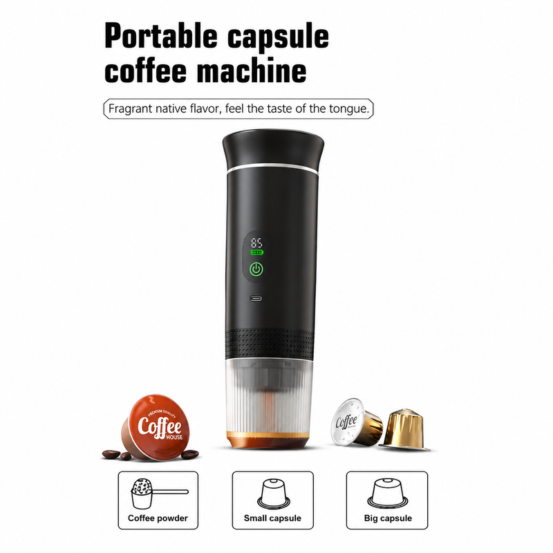 Yozcoffee Macchina da caffè portatile per capsule NS/DG e caffè macinato - immagine del prodotto