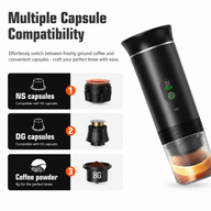 Yozcoffee Macchina da caffè portatile per capsule NS/DG e caffè macinato - miniatura 6