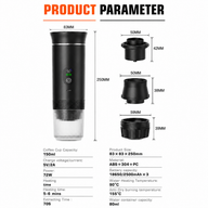 Yozcoffee Macchina da caffè portatile per capsule NS/DG e caffè macinato - miniatura 8