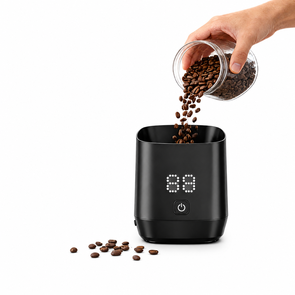 Yozcoffee Tazza-bilancia ricaricabile per chicchi di caffè, precisione 0,01 g - immagine del prodotto