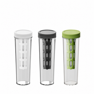 Yozcoffee Bottiglia per cold brew 600 ml con filtro sottile senza BPA, bianca/grigia/verde — foto del prodotto