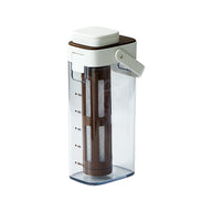 Yozcoffee Caraffa per cold brew 1000 ml con filtro senza BPA, albicocca/bianca - miniatura 1