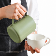 Yozcoffee Lattiera per latte art 350/600 ml in acciaio inox 304 sfumato - miniatura 3