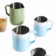 Yozcoffee Lattiera per latte art 350/600 ml in acciaio inox 304 sfumato - miniatura 5