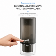 Yozcoffee Caffettiera cold brew a goccia di ghiaccio con flusso regolabile - miniatura 4