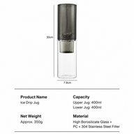 Yozcoffee Caffettiera cold brew a goccia di ghiaccio con flusso regolabile - miniatura 7