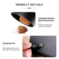 Electric Burr Coffee Grinder  40 Settings Steel Burr & Wood Lid - miniatura 7