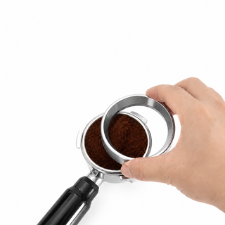 Yozcoffee Imbuto dosatore magnetico per espresso 51/53/58 mm in acciaio inox, argento — foto del prodotto