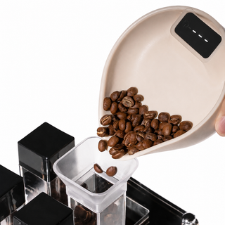 Yozcoffee Misurino-bilancia digitale per chicchi di caffè, beige/nero — foto del prodotto