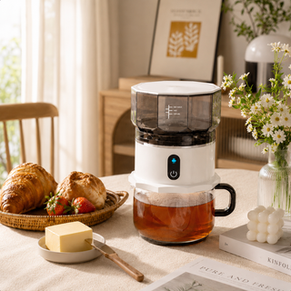 Yozcoffee Caffettiera automatica portatile 160 ml, mini dripper — vista alternativa