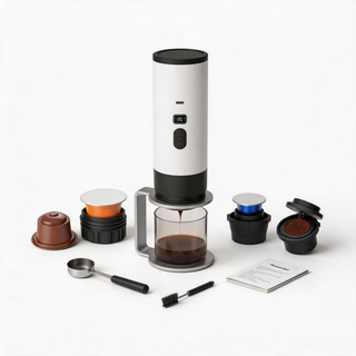 Yozcoffee Macchina portatile per espresso, per capsule o caffè macinato — foto del prodotto