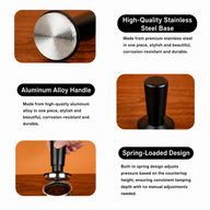Yozcoffee Pressino a molla per espresso 49/51/58 mm in acciaio inox - miniatura 4