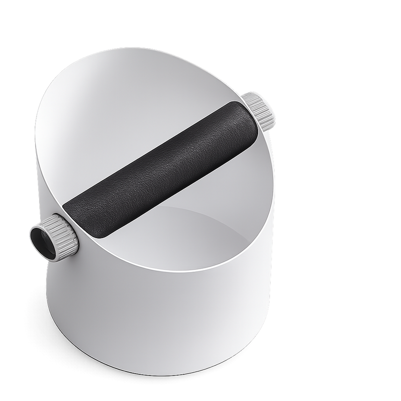 Yozcoffee Battifiltro per espresso in acciaio inox e silicone, argento/nero - immagine del prodotto