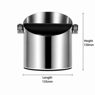 Yozcoffee Battifiltro per espresso in acciaio inox e silicone, argento/nero - miniatura 5