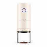 Yozcoffee Macinacaffè elettrico USB-C a 38 regolazioni con macine in ceramica e contenitore da 25 g, nero/crema