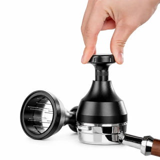Yozcoffee Distributore WDT per espresso 51/53/58 mm con aghi in acciaio inox, nero — foto del prodotto